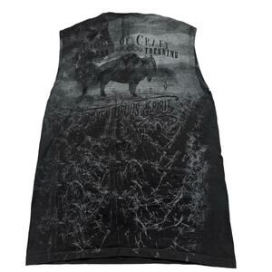 Vintage T‎ Shirt Men's Large All Over Print Shirt Buffalo Outdoors Hunting USA